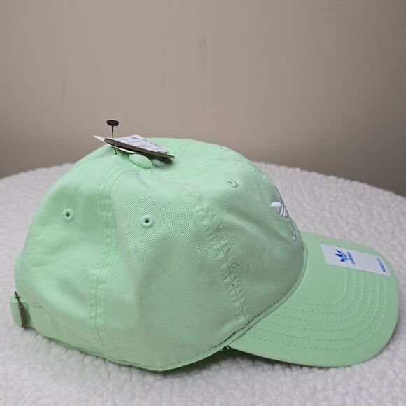 NWT Adidas Relaxed Strap-Back Hat Semi Green Spark OS - Picture 2 of 6
